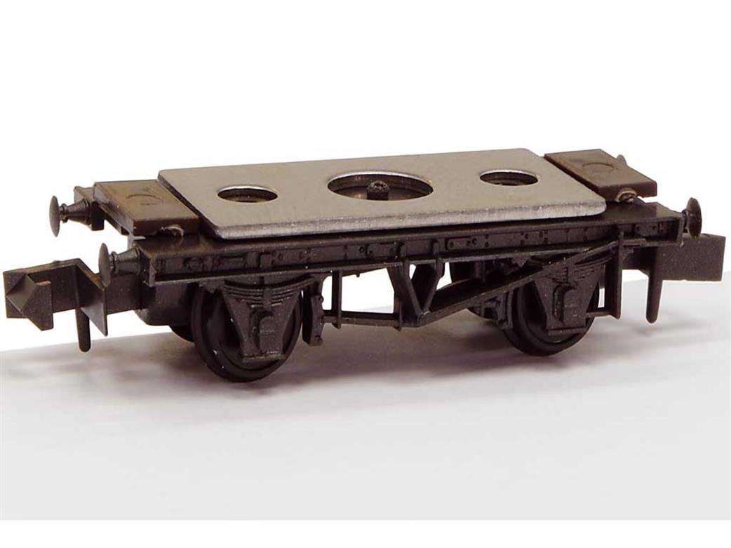 Peco N NR-121D Wagon Chassis Kit 10ft Wheelbase Steel Solebars Disc Wheels