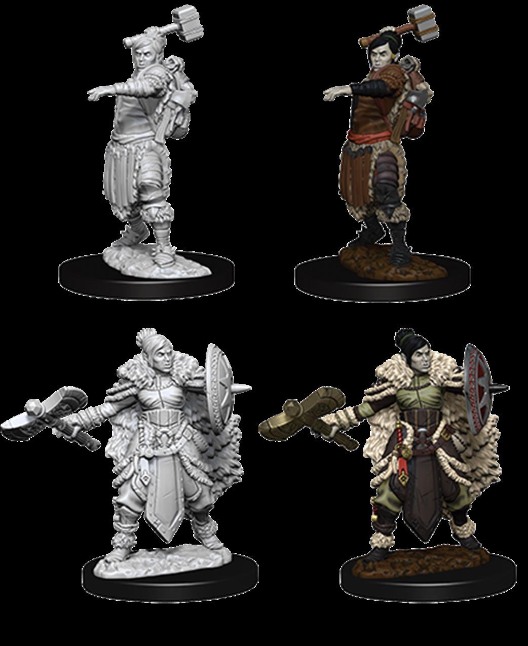 Wizkids  73703 Female Half-Orc Barbarian: D&D Nolzur's Marvelous Unpainted Miniatures