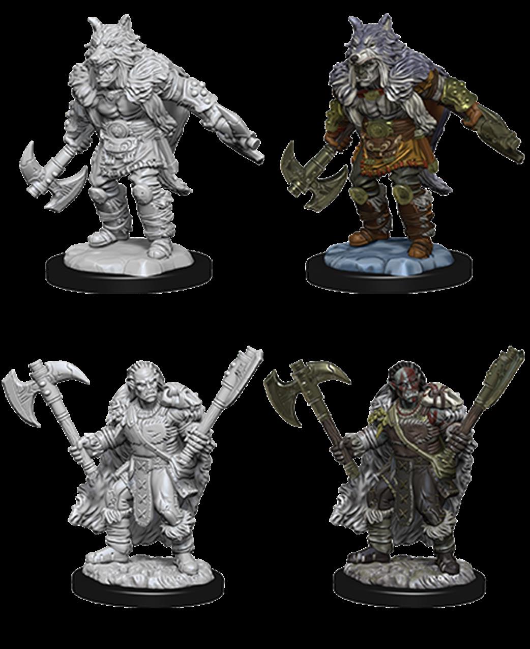 Wizkids  73704 Male Half-Orc Barbarian: D&D Nolzur's Marvelous Unpainted Miniatures