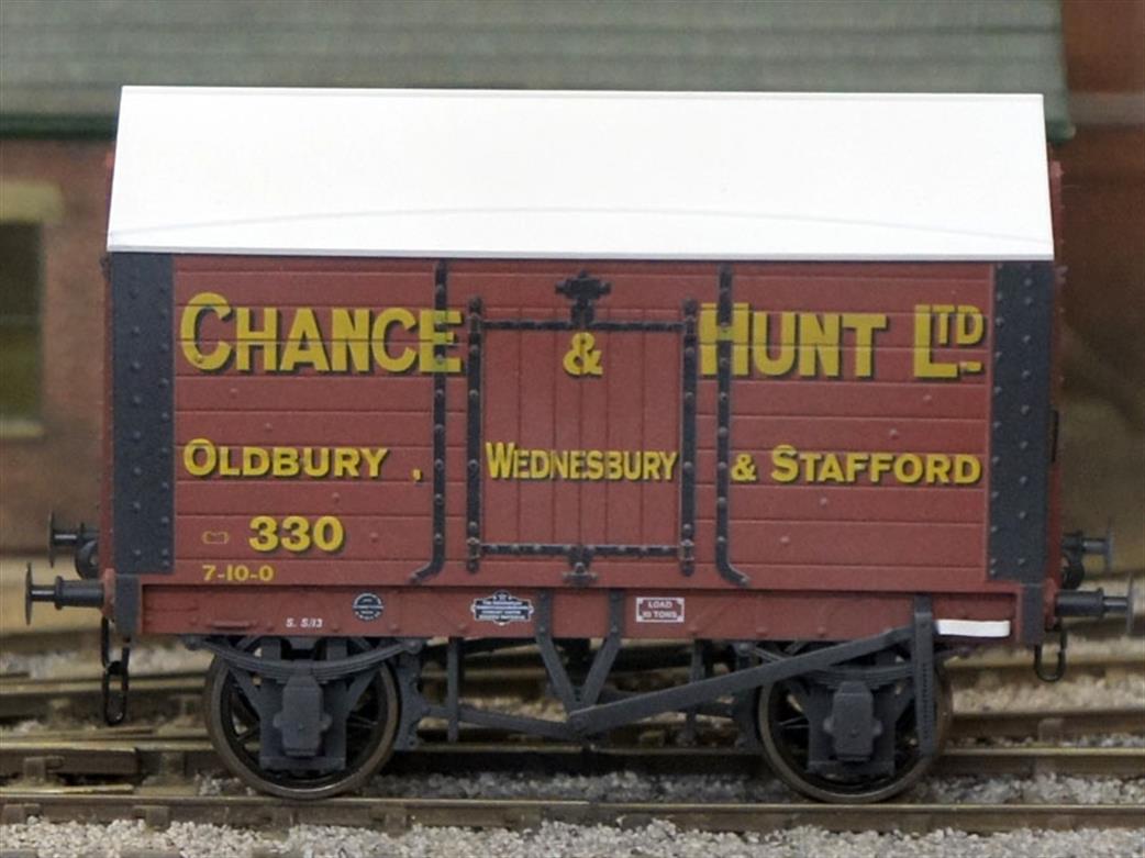 Dapol O Gauge 7F-018-007W Chance & Hunt Oldbury 330 Covered Salt Van RTR Weathered