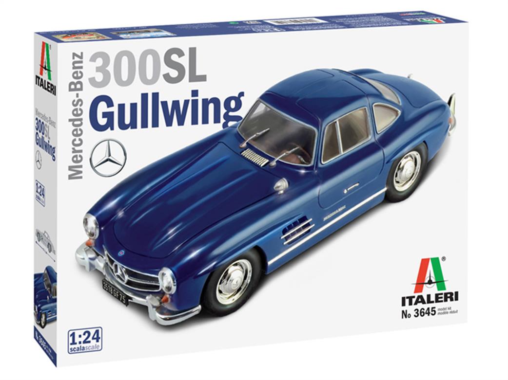 Italeri 1/24 3645 Mercedes Benz 300SL Gullwing Sportscar Kit