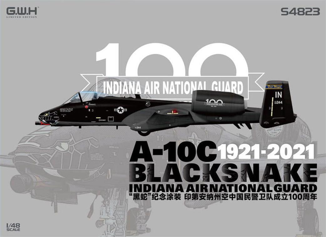 Great Wall Hobby 1/48 S4823 A-10C Blacksnake Indiana ANG 1921-2021