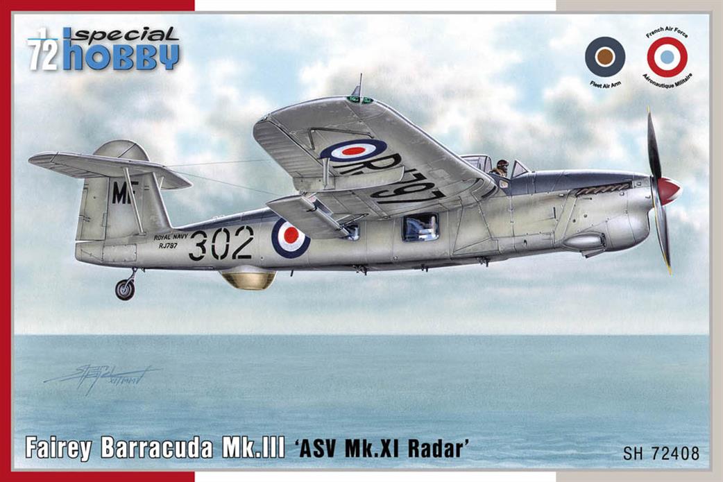 Special Hobby 1/72 SH72408 Fairey barracuda MK III ASV MkXI Radar Aircraft Kit