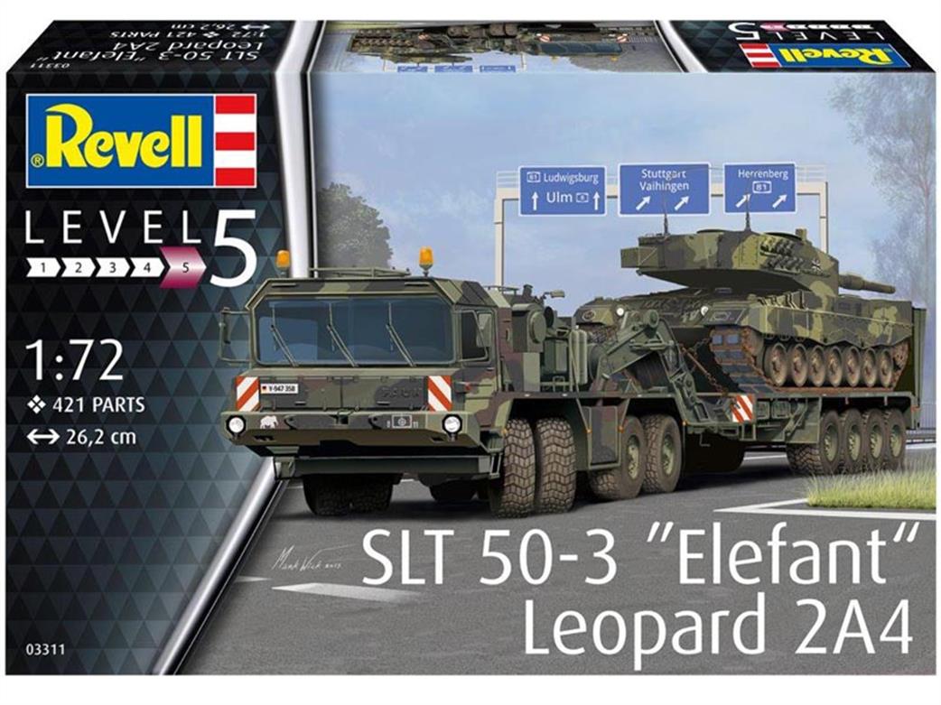 Revell 1/72 03311 SLT 50-3 Elefant & Leopard 2A4 Tank Kits