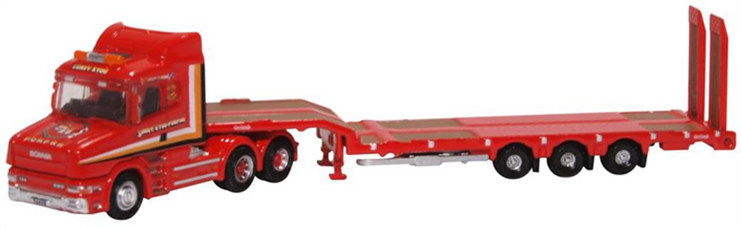 Oxford Diecast 1/148 NTCAB006 Scania T Cab Semi Low Loader Sandy Kydd