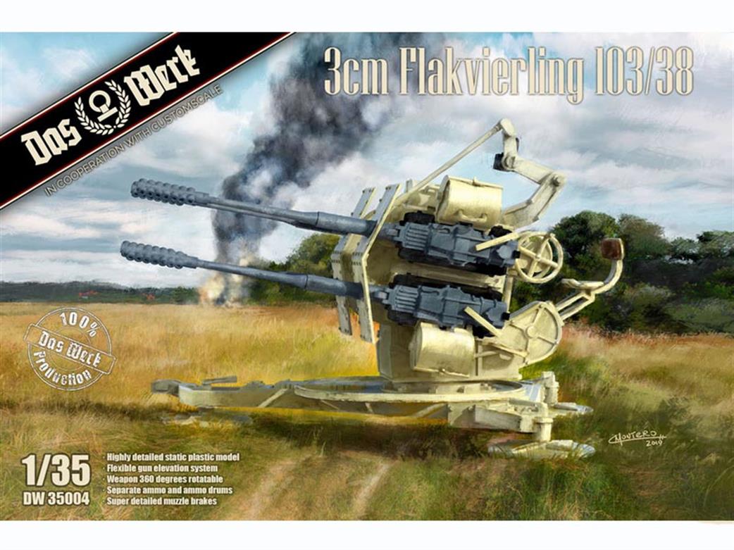 Das Werk 1/35 DW35004 3cm Flakvierling 103/38 Quality Plastic Kit