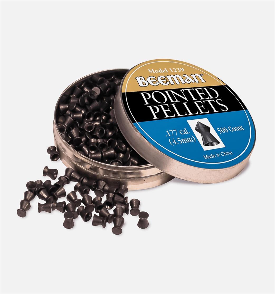 Beeman  BEEMAN1239 Beeman Pointed Pellets .177 Tin of 500