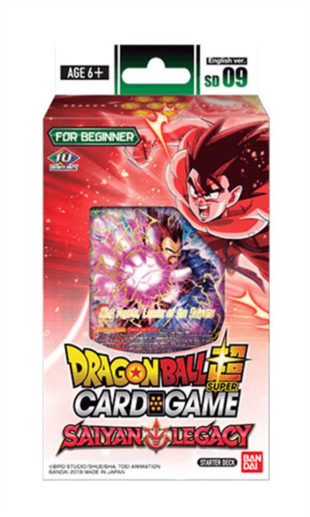 Bandai  SD09 Dragonball SCG Saiyan Legacy Starter Deck