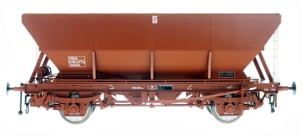 Dapol O Gauge 7F-047-005 BR HEA Coal Hopper 360292 Freight Brown Offset Ladders