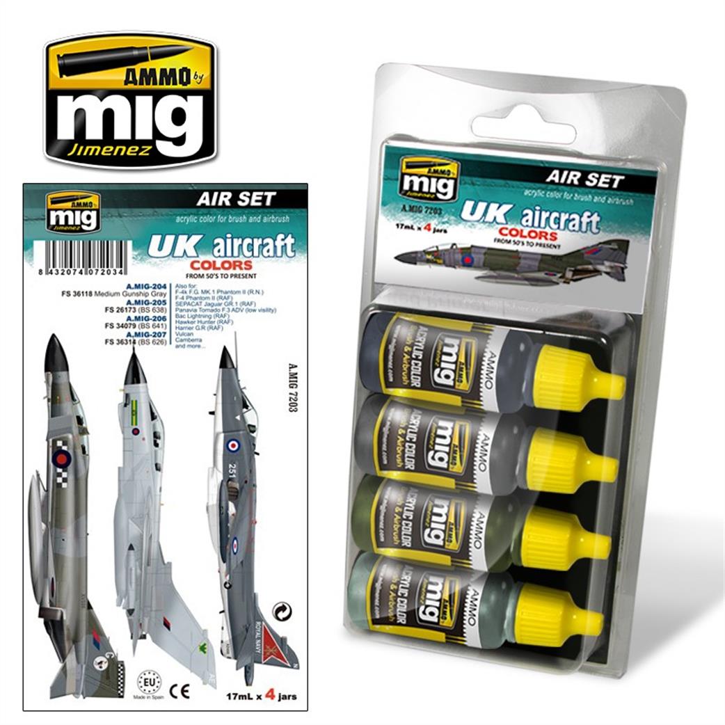 Ammo of Mig Jimenez  A.MIG-7203 RAF Aircraft Colours 1950-Present Day