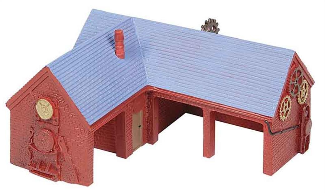 Bassett Lowke OO BL8005 SteamPunk Dinosaur Stud Farm Painted Resin Building