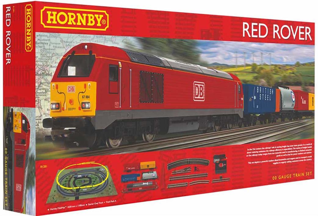 Hornby OO R1281M Red Rover Train Set