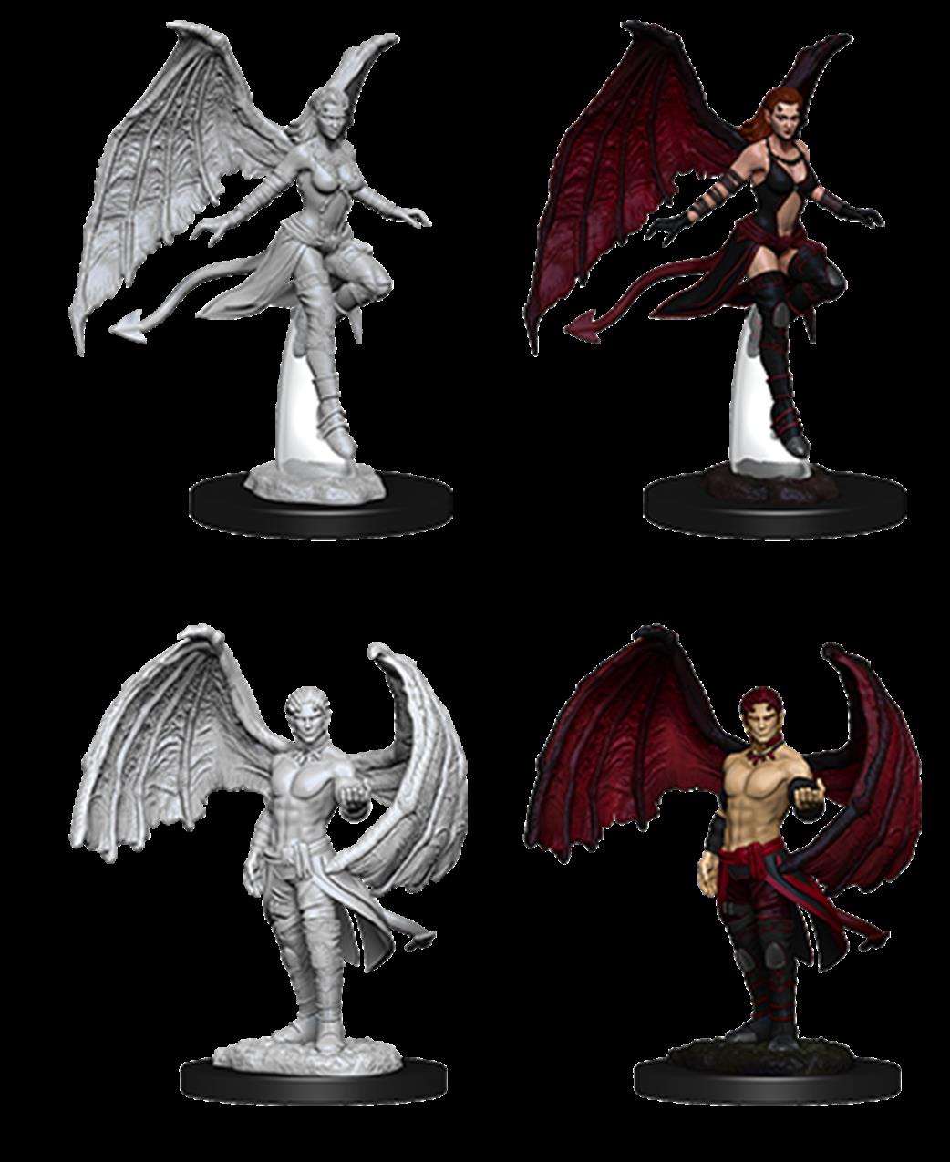 Wizkids  73841 Succubus & Incubus: D&D Nolzur's Marvelous Unpainted Miniatures