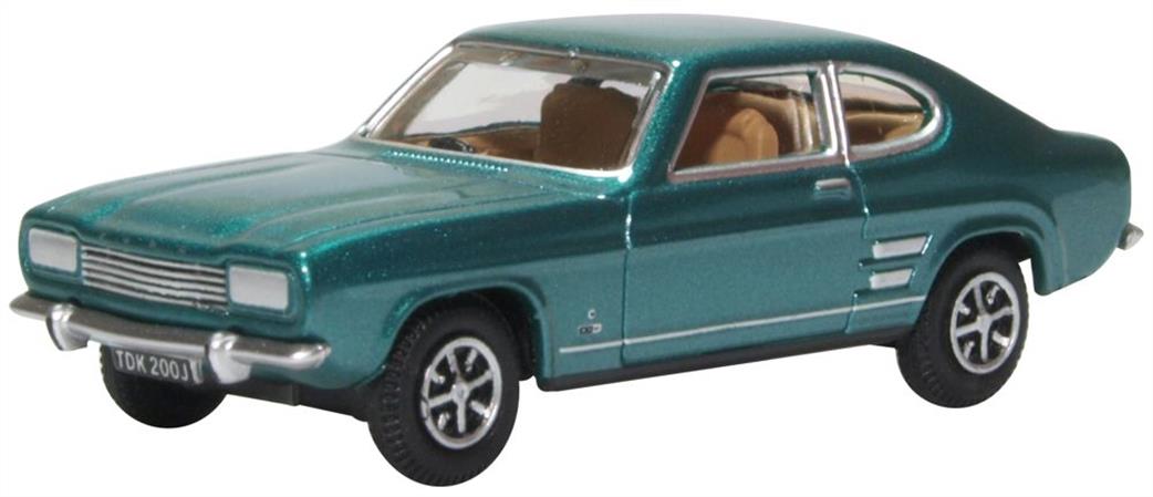 Oxford Diecast 1/76 76CP003 Ford Capri Mk1 Aquatic Jade