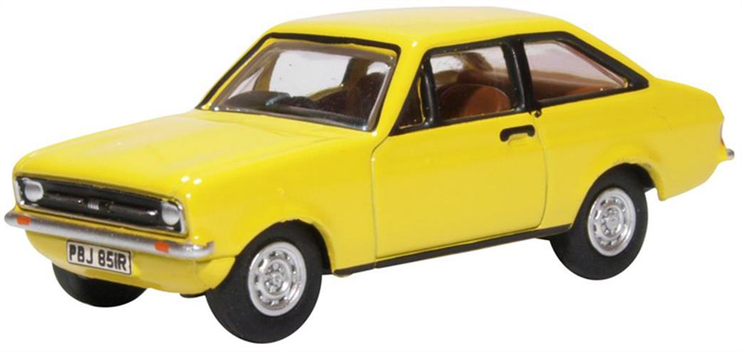 Oxford Diecast 1/76 76ESC002 Ford Escort Mk2 Signal Yellow