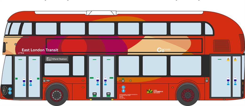 Oxford Diecast 1/148 NNR008 New Routemaster East London Transit