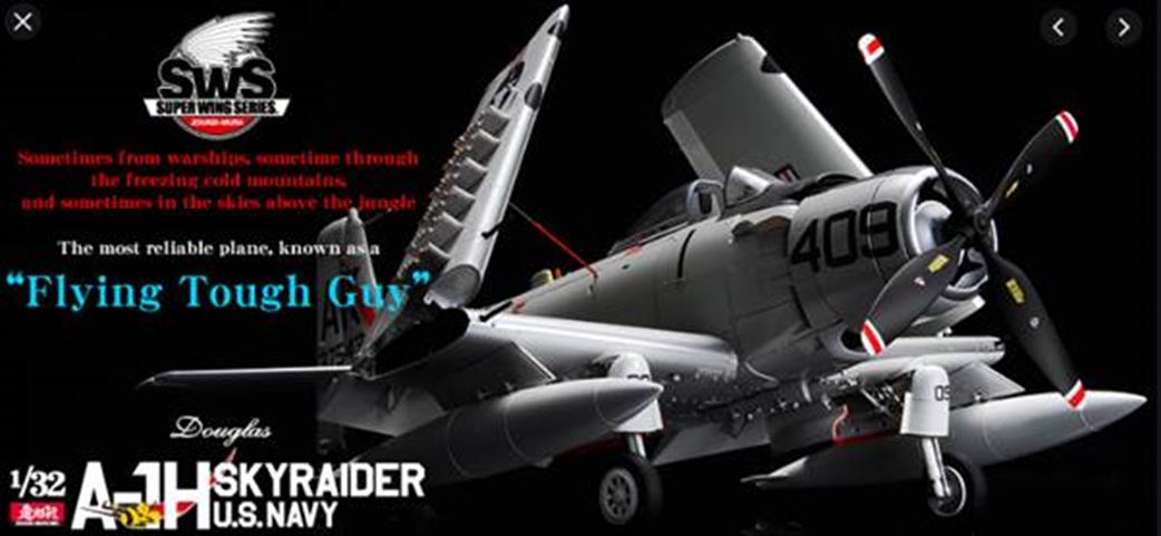 Zoukei-mura 1/32 SWS15 Douglas A-1H Skyraider US Navy Plastic Kit