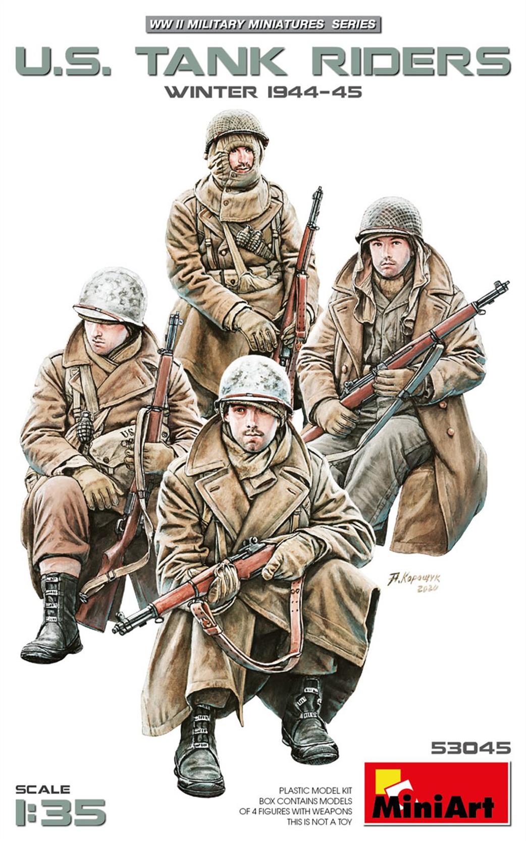 MiniArt 1/35 53045 US Tank Riders Winter 1944 Figure Set