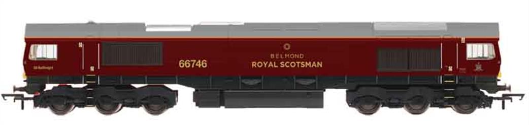 Hornby OO R3950A GBRf 66746 Class 66 Diesel Belmond Royal Scotsman Claret Livery