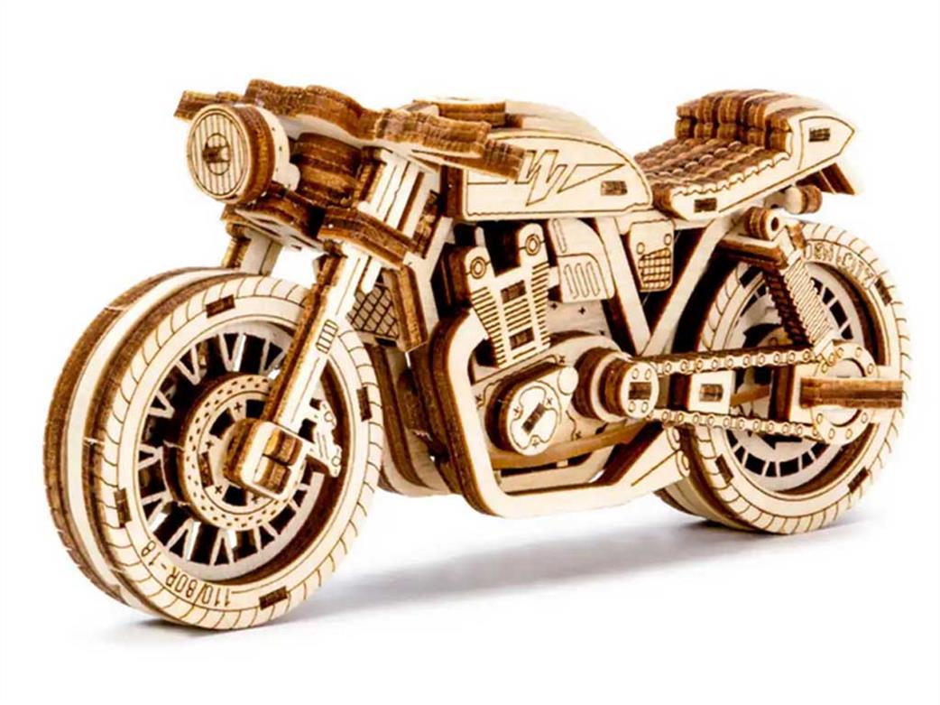 Wooden City  WR340 Cafe Racer Motorbike Wood Construction Kit