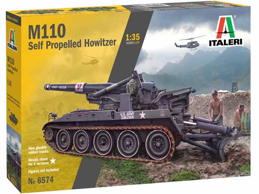 Italeri 1/35 6574 M110 Self Propelled Gun Kit