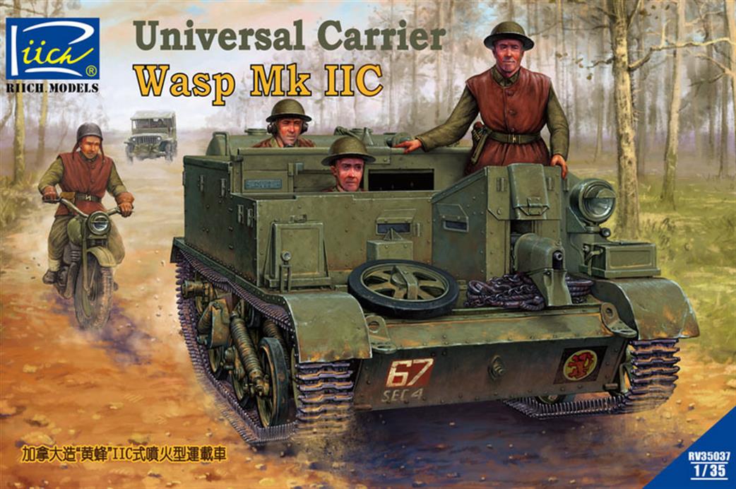 Riich Models 1/35 RV35037 British Universal Carrier MK II Wasp Kit