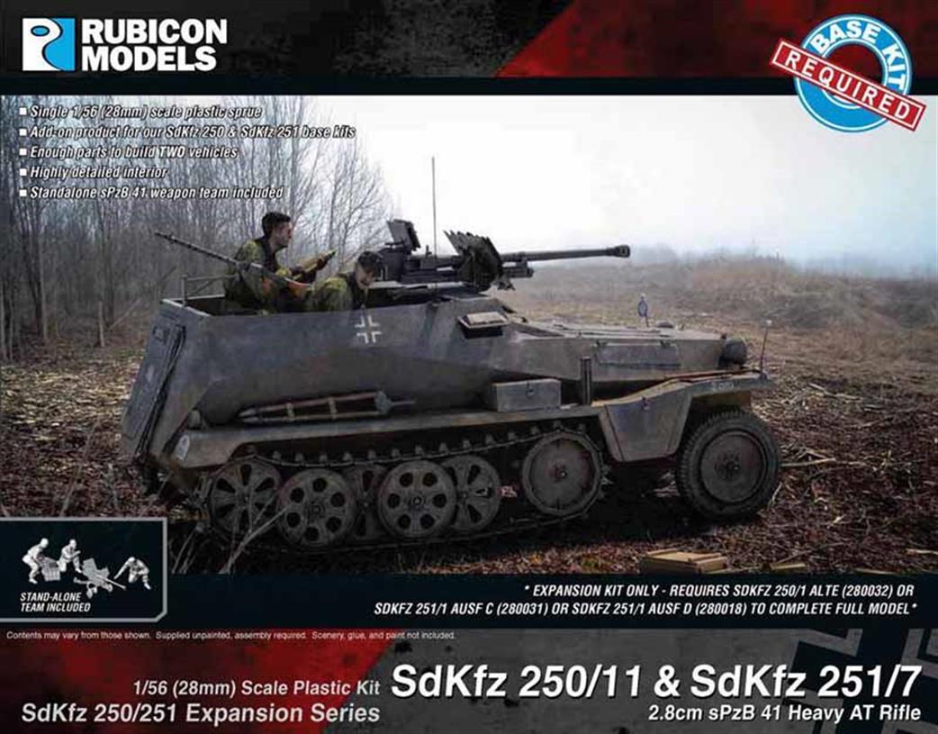 Rubicon Models 1/56 28mm 280045 German SdKfz 250 / 251 sPzB 41 Anti-Tank Rifle Expansion Pack