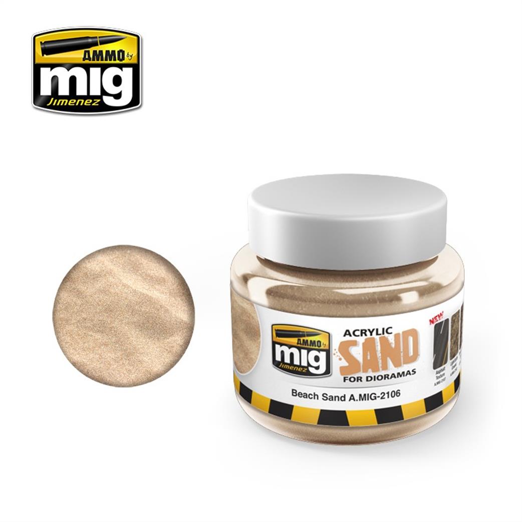 Ammo of Mig Jimenez  A.MIG-2106 Sand Ground Texture  Acrylic 250ml