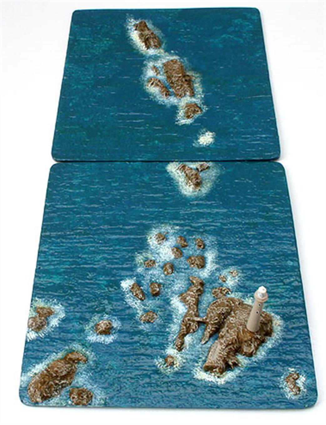 Coastlines 1/1250 CL-L23S Longships Reef and Lighthouse on a sea base