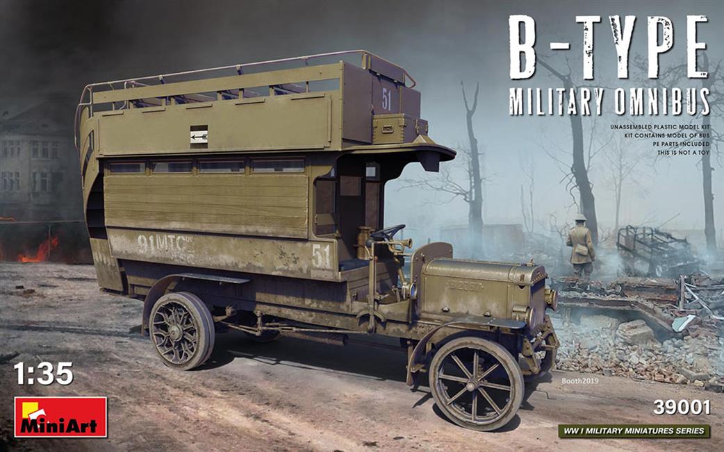 MiniArt 1/35 39001 Military Omnibus B-Type Plastic Model Kit