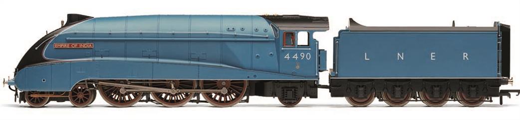 Hornby OO R3993 LNER 4490 Empire of India Gresley Streamlines Class A4 4-6-2 Pacific LNER Garter Blue