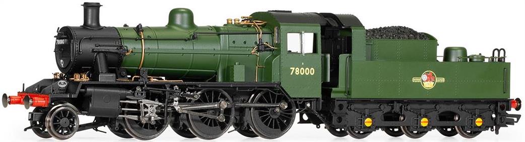 Hornby OO R3839 BR 78000 Standard Class 2MT 2-6-0 Plain Green Late Crest