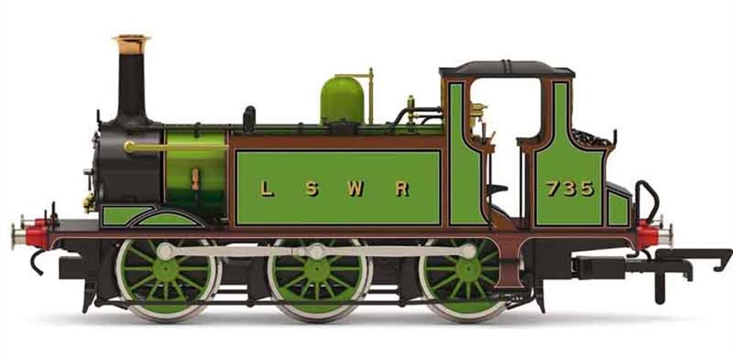 Hornby OO R3846 LSWR 735 A1 Class Terrier 0-6-0T LSWR Sage Green Livery