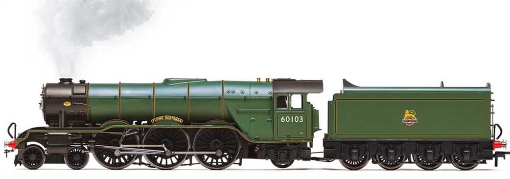 Hornby OO R3991SS BR 60103 Flying Scotsman Gresley Class A3 4-6-2 Pacific BR Lined Green Early Emblem Diecast Footplate Flickering Firebox Steam Generator