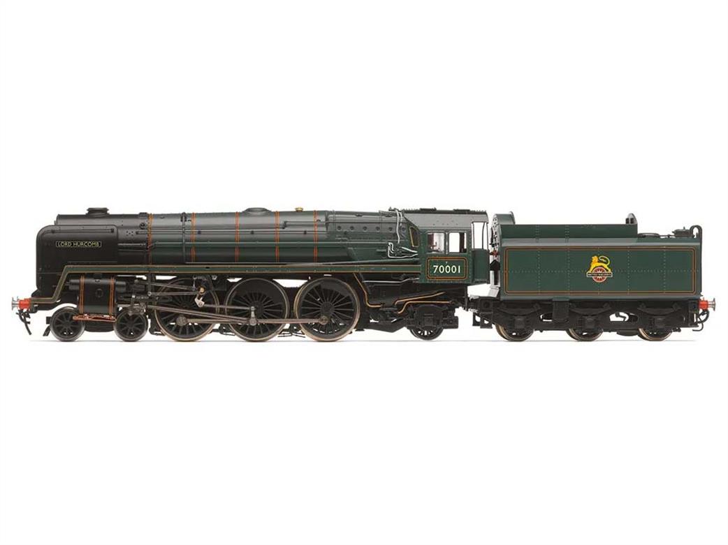 Hornby OO R30362 BR 70001 Lord Hurcomb BR Standard Britannia Class 7MT 4-6-2 Lined Green Early Emblem