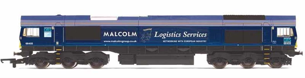 Hornby OO R3886 DRS 66405 Class 66 Diesel Locomotive Malcolm Logistics Service Livery