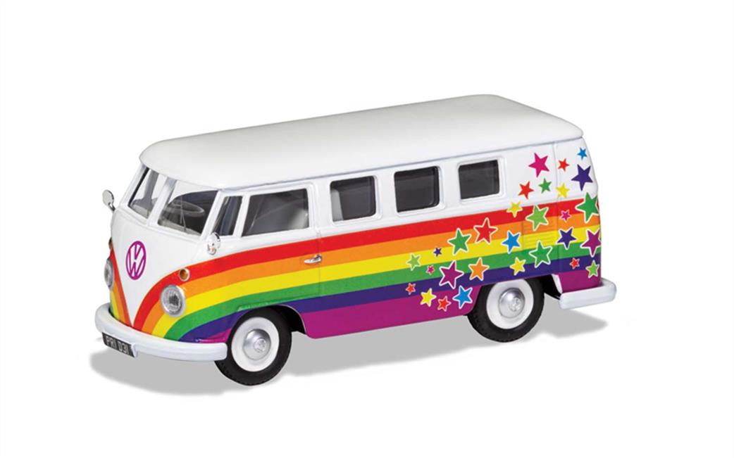 Corgi 1/43 CC02731 Volkswagon Campervan Peace Love and Wishes Model