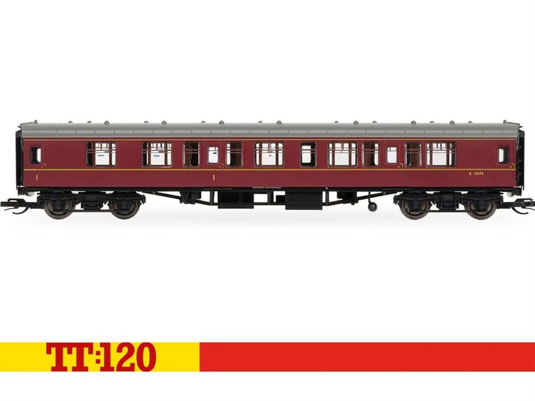 Hornby TT:120 TT4001B BR Mk1 CK Composite Corridor Coach E15474 Maroon