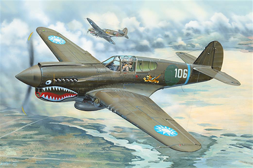 Trumpeter 1/32 02269 USAF P-40E Warhawk WW2 Fighter Kit