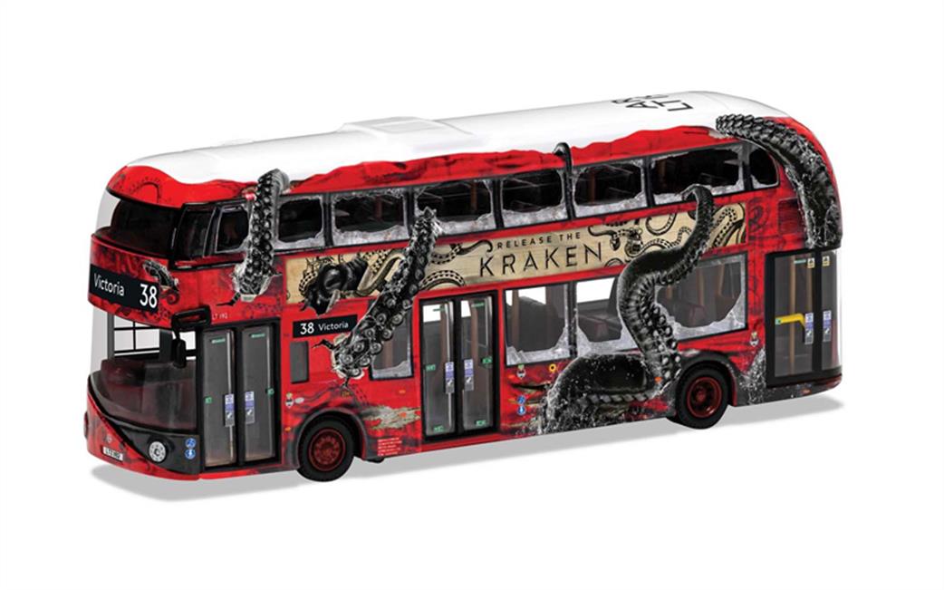 Corgi 1/76 OM46624B New Routemaster Arriva London LTZ 1192 Route 38 Victoria Release the Kraken