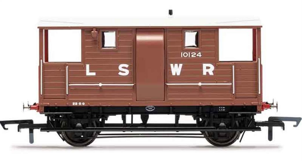 Hornby OO R6911B LSWR 20ton New Van Goods Train Brake Van No.10124