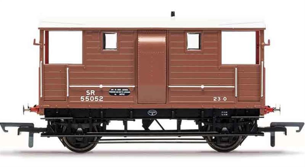 Hornby OO R6938 SR Dia.1543 ex-LSWR Goods Brake Van 55052 Southern Goods Brown Livery