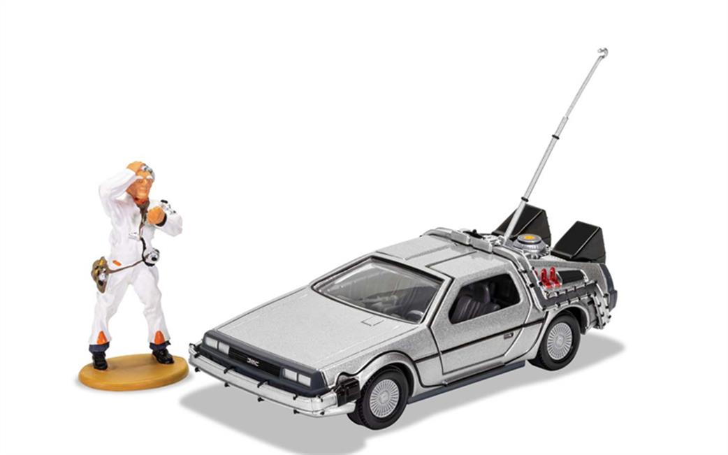 Corgi 1/36 CC05503 Back to the Future DeLorean and Doc Brown Figure