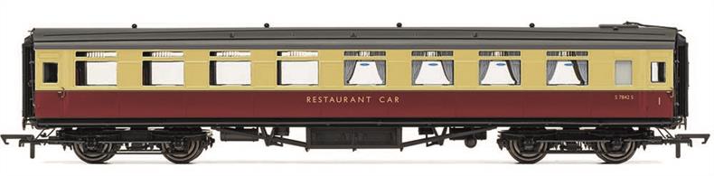 Maunsell's diagram 2652 Third Class Dining Saloons were built in 1927 to provide an area for Third Class passengers to make use of the kitchen services provided in First Class kitchen/dining coaches. The exterior of the coaches utilised the 'low-window' Maunsell styling, with ventilators above the windows and doors at each end which were gently recessed to accommodate their grab handles within gauging limits. Inside, each coach could accommodate sixty-four diners and two toilets were located at the end of the coach furthest away from the kitchen/dining First Coach.