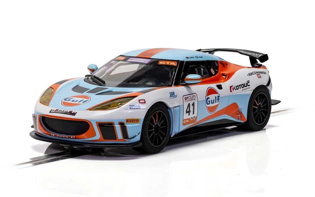 Scalextric 1/32 C4183 Lotus Evora Gulf Edition Slot Car