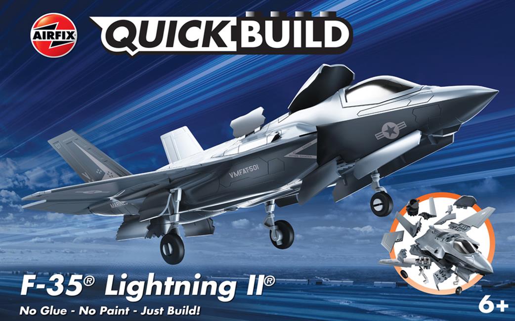 Airfix  J6040 Quickbuild F-35B lightning II Clip together Block Model