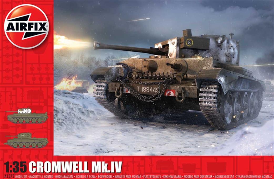 Airfix 1/35 A1373 Cruiser Mk.VIII A27M Cromwell Mk.IV Tank Kit