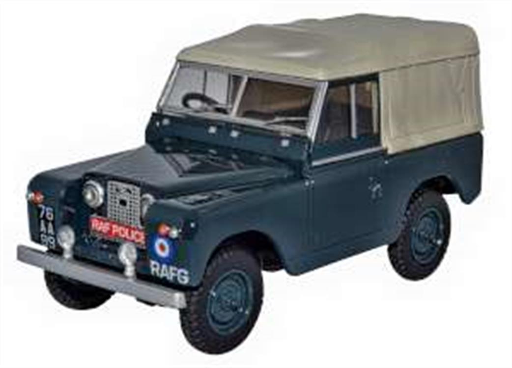 Oxford Diecast 1/43 43LR2S007 Land Rover Series II SWB Canvas RAF Police