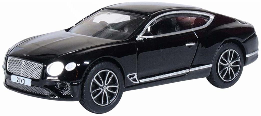 Oxford Diecast 1/76 76BCGT003 Bentley Continental GT Sport Onyx Black