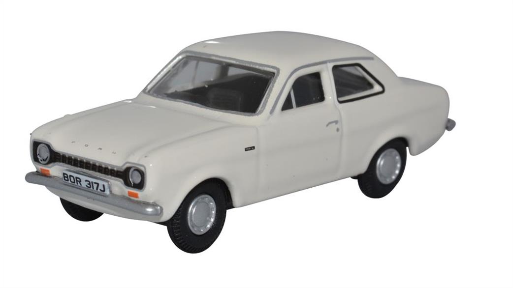 Oxford Diecast 1/76 76FE003 Ford Escort MK1 Ermine White